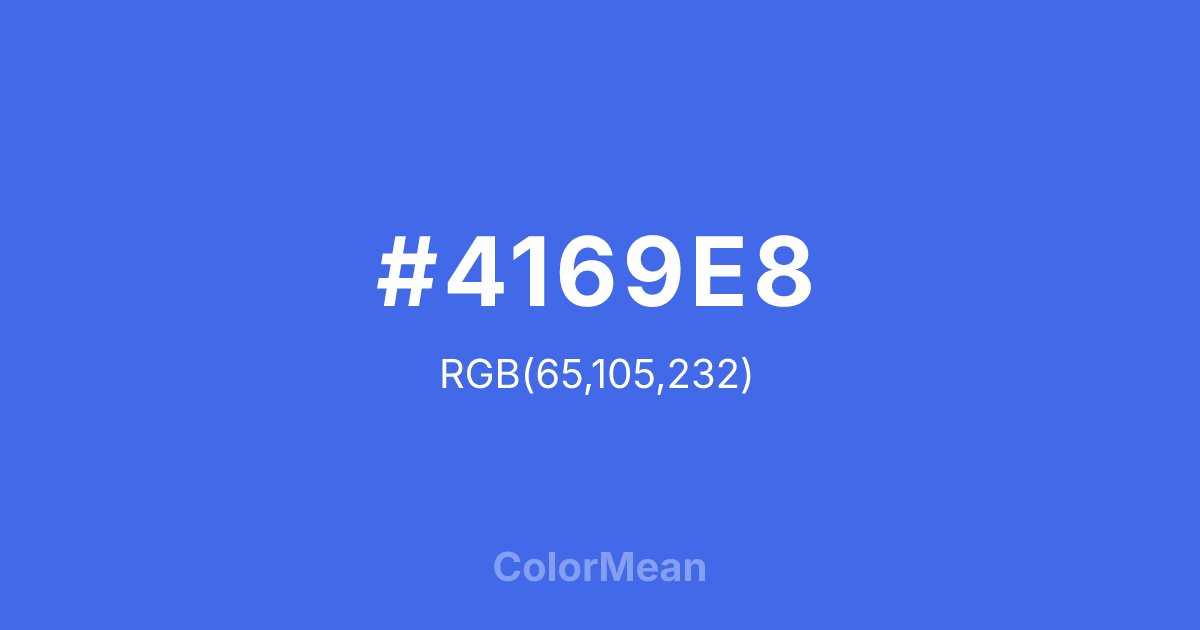 #4169E8 color swatch
