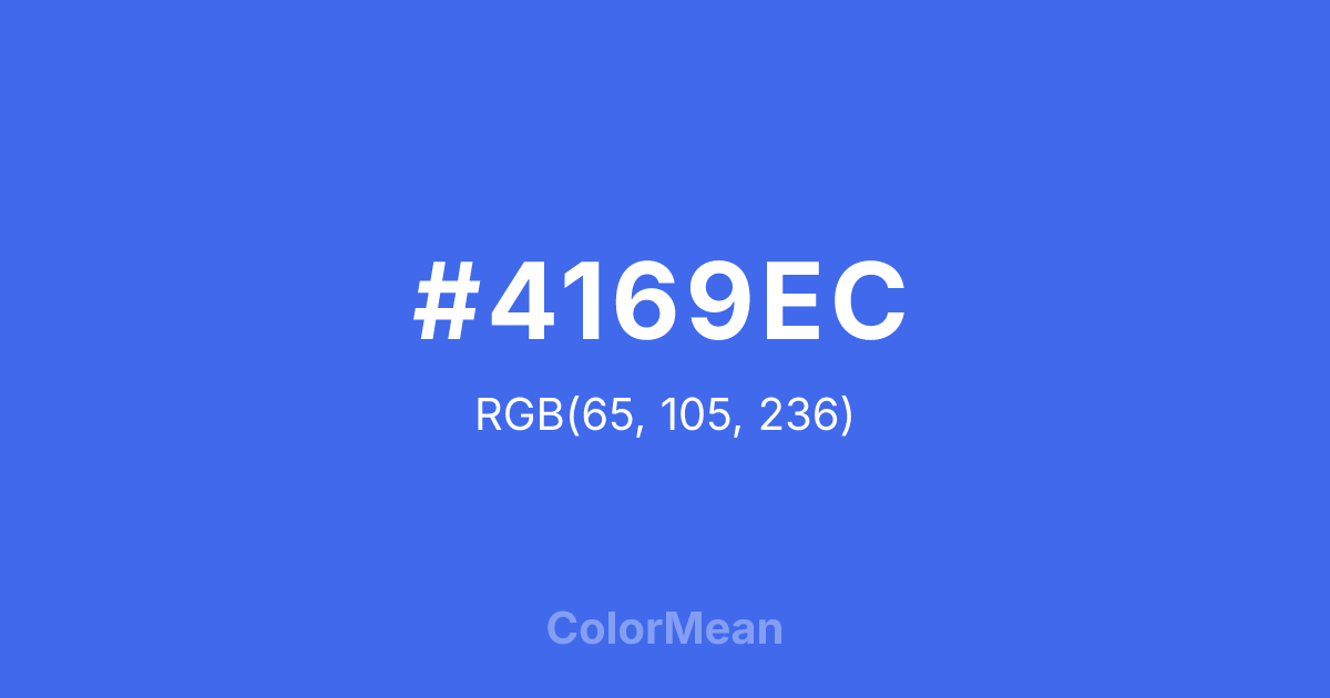 #4169EC color swatch