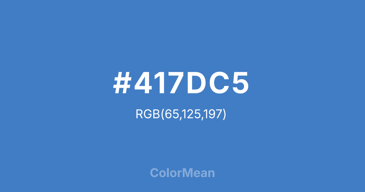 #417DC5 color swatch