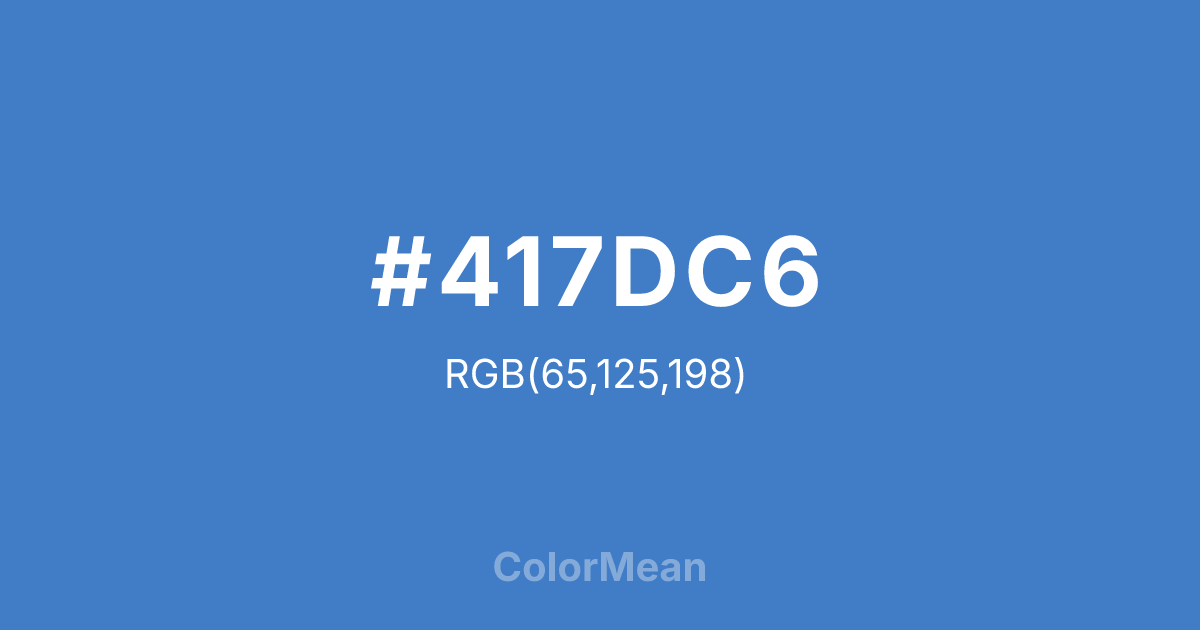 #417DC6 color swatch