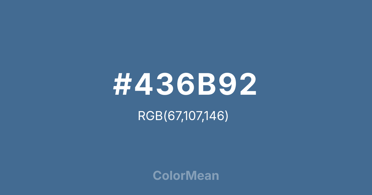 #436B92 color swatch