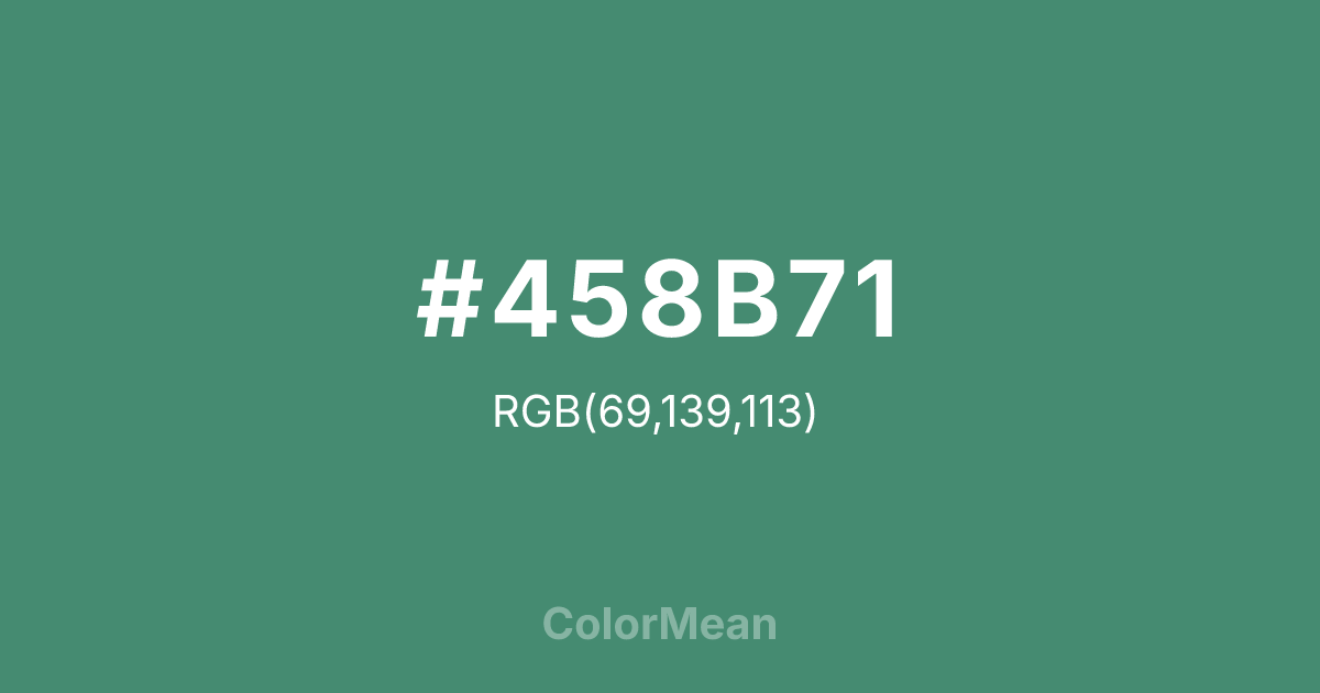 #458B71 color swatch
