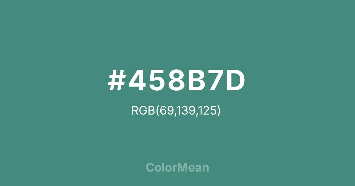 #458B7D color swatch