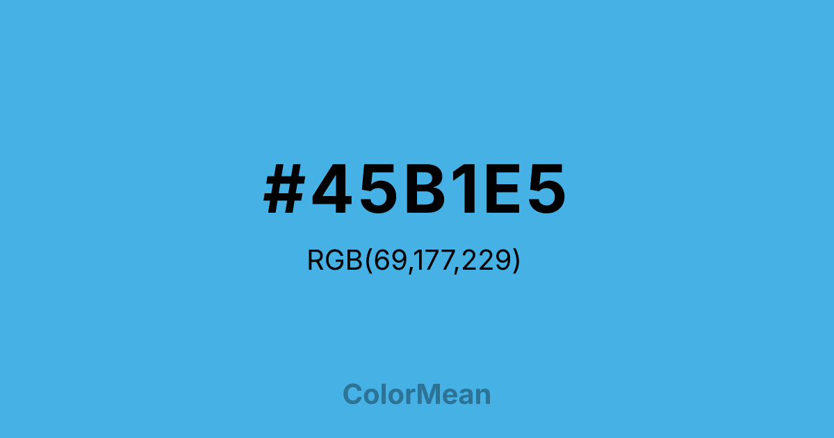 #45B1E5 color swatch
