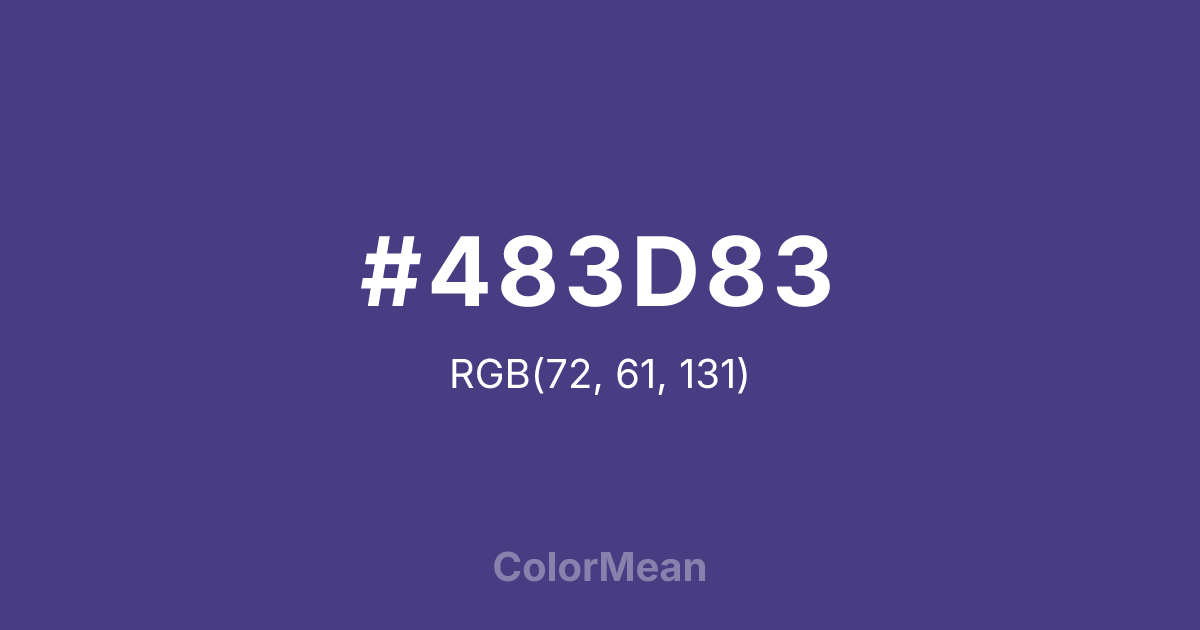 #483D83 color swatch