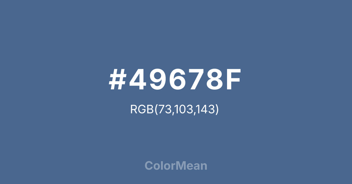 #49678F color swatch