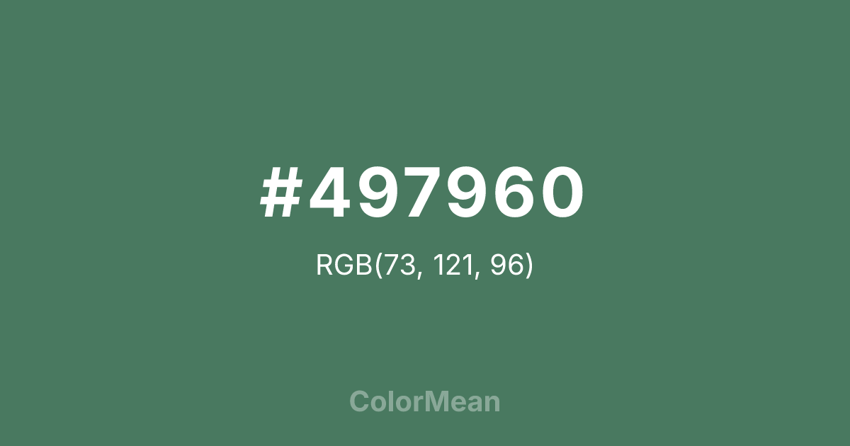 #497960 color swatch
