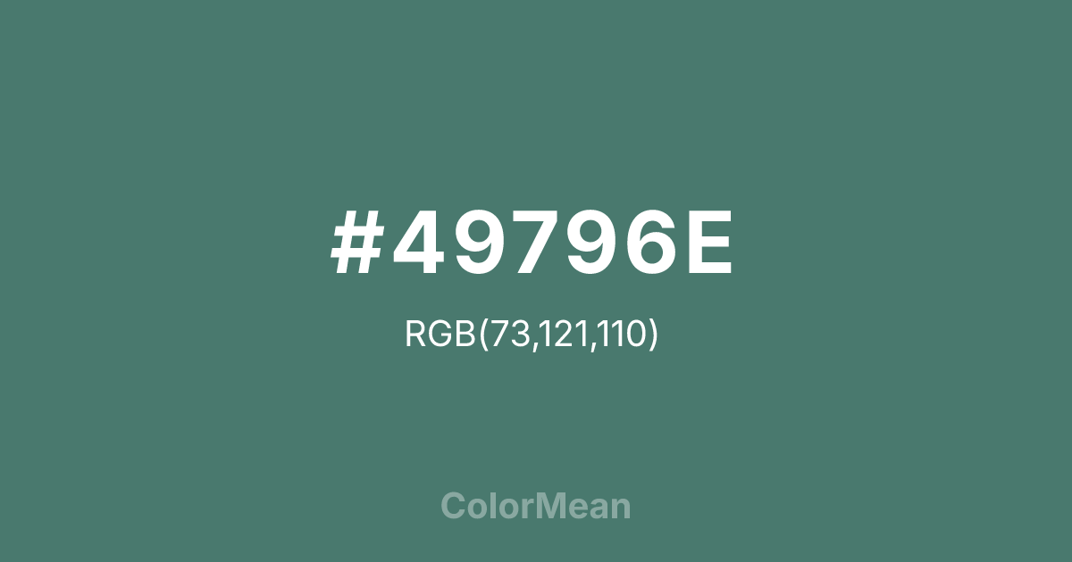 #49796E color swatch