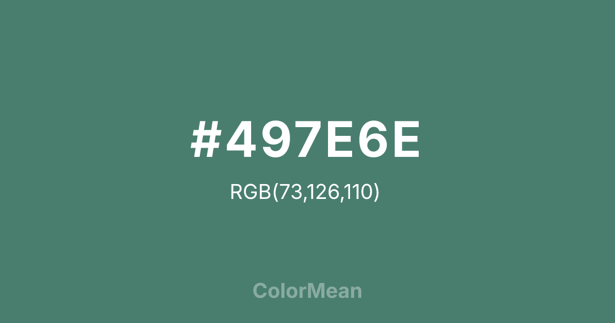 #497E6E color swatch