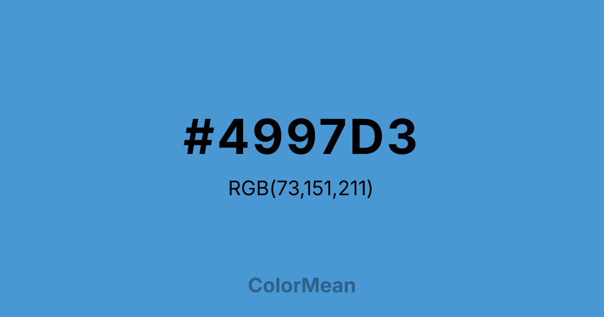 #4997D3 color swatch