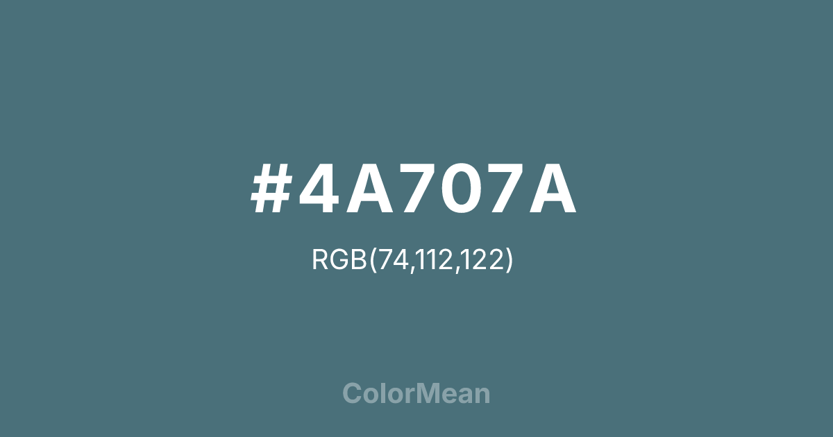 #4A707A color swatch