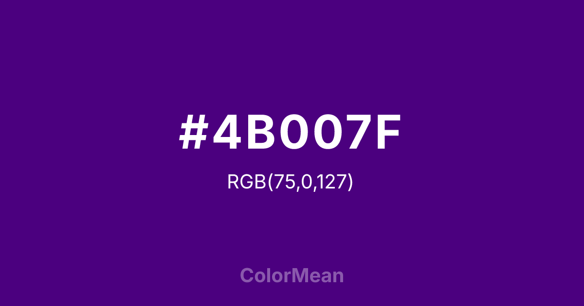 #4B007F color swatch