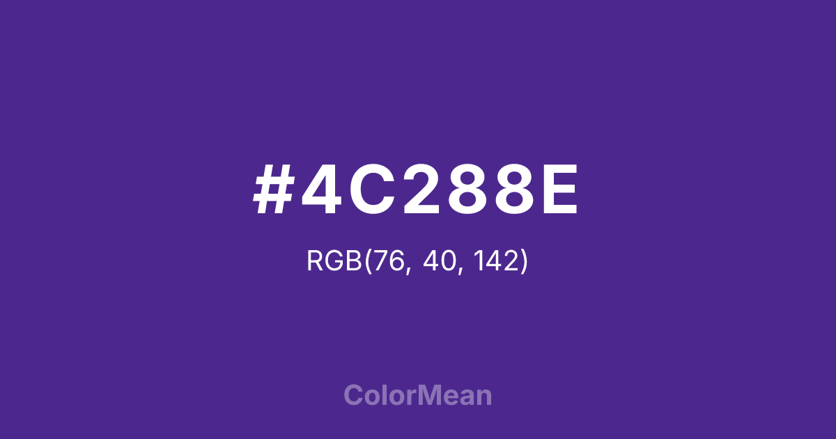 #4C288E color swatch