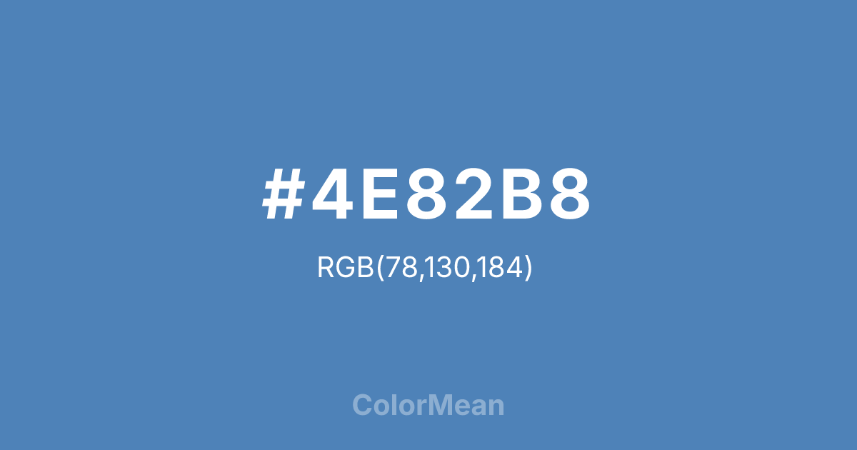 #4E82B8 color swatch