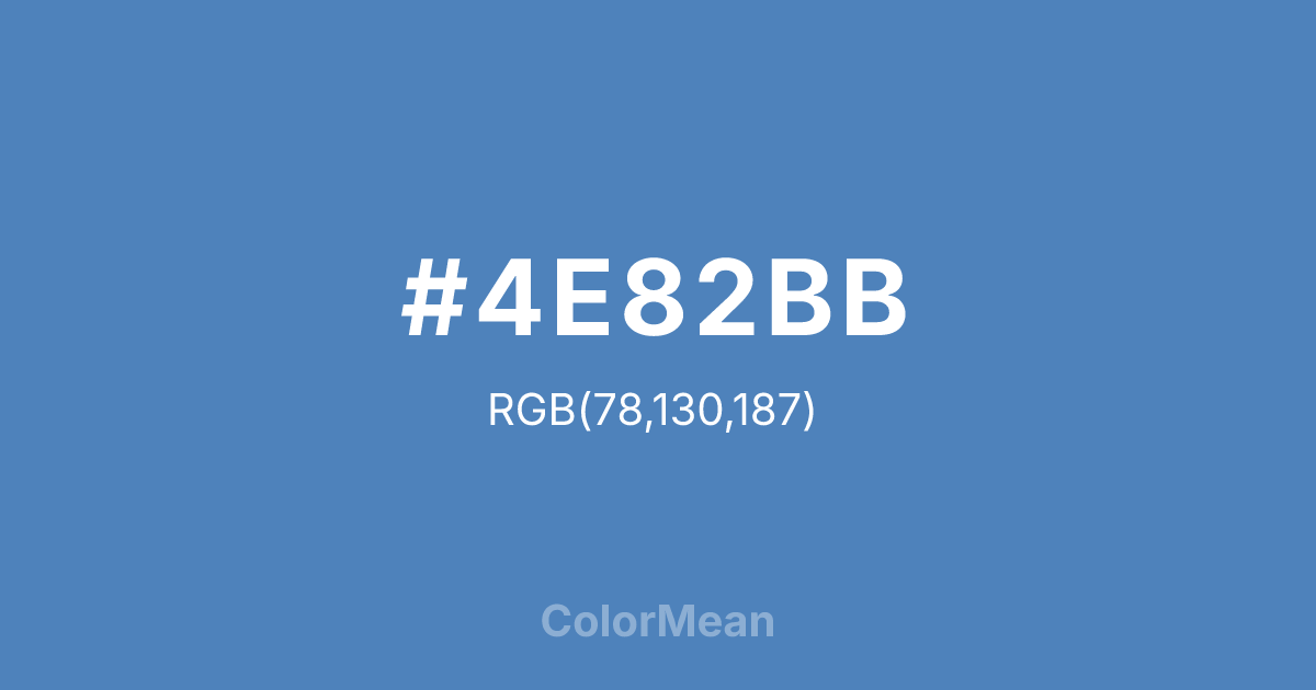 #4E82BB color swatch