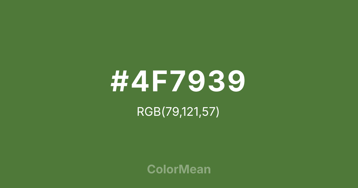 #4F7939 color swatch