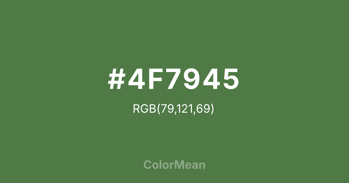 #4F7945 color swatch