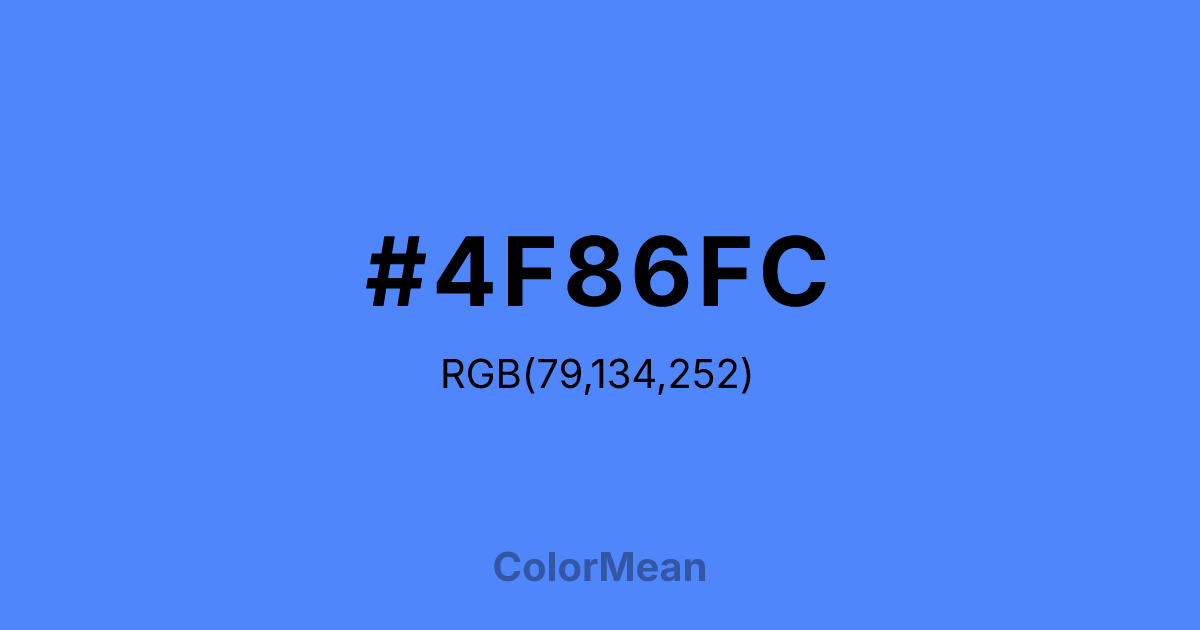 #4F86FC color swatch