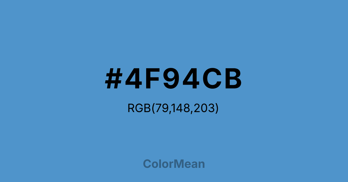 #4F94CB color swatch
