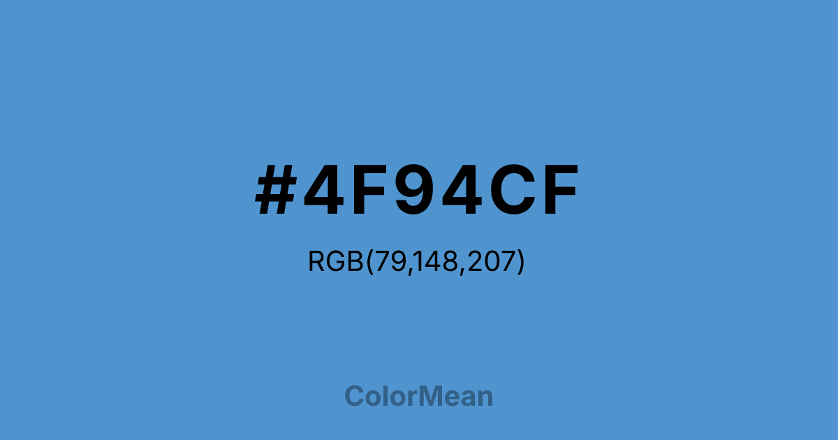 #4F94CF color swatch