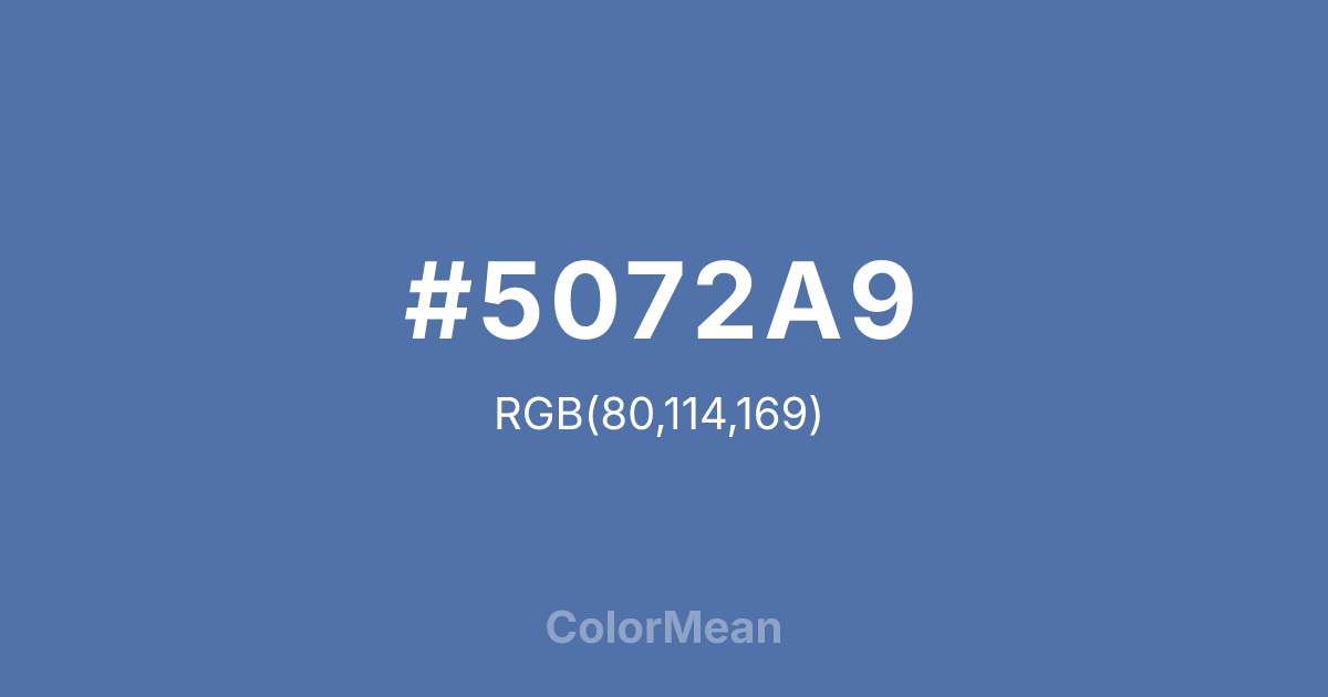 #5072A9 color swatch