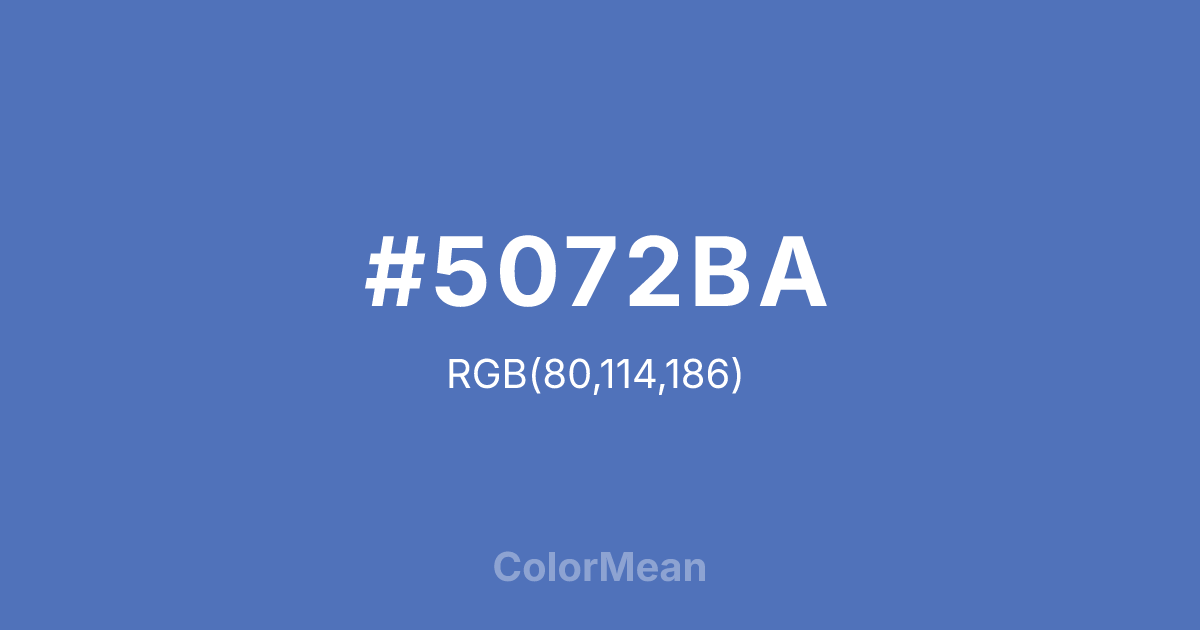 #5072BA color swatch