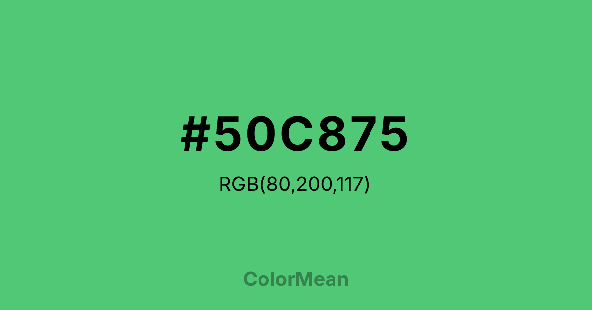 #50C875 color swatch