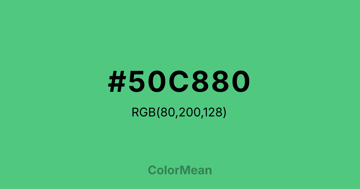 #50C880 color swatch