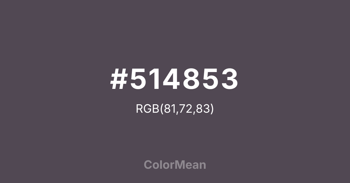 #514853 color swatch