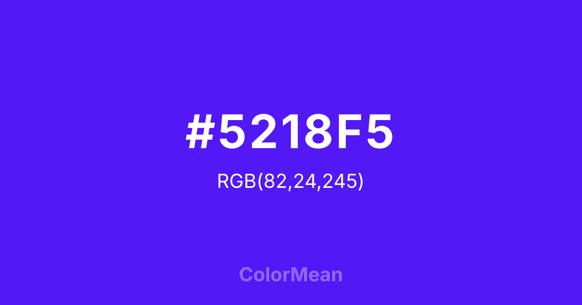 #5218F5 color swatch