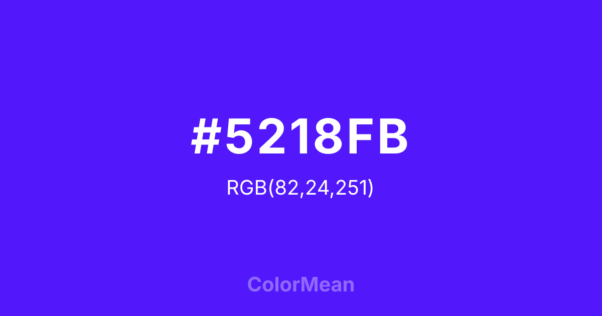 #5218FB color swatch