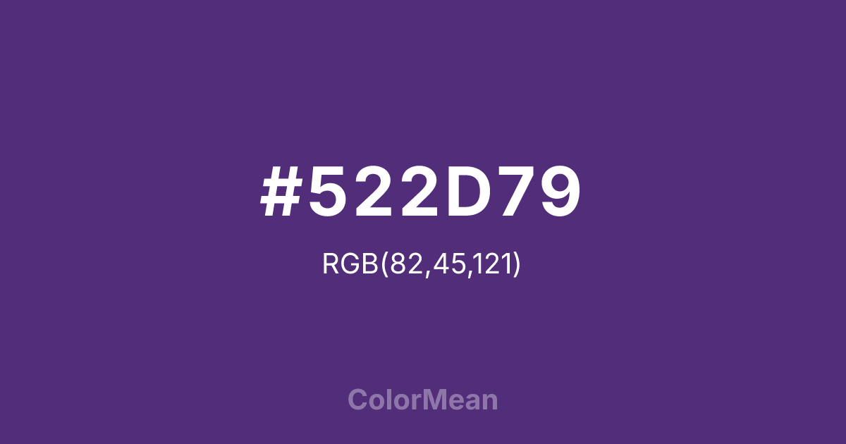 #522D79 color swatch