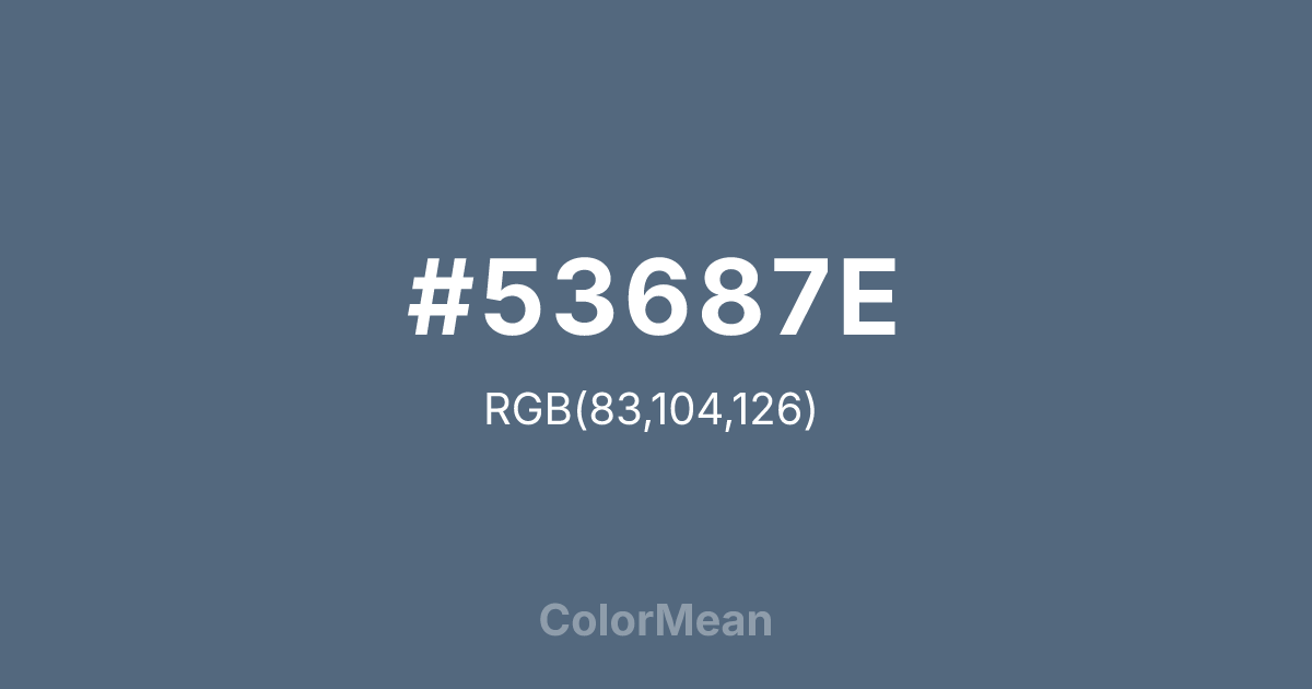 #53687E color swatch