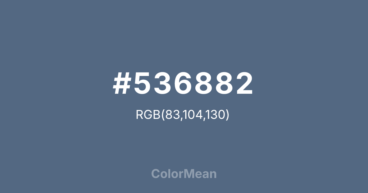 #536882 color swatch
