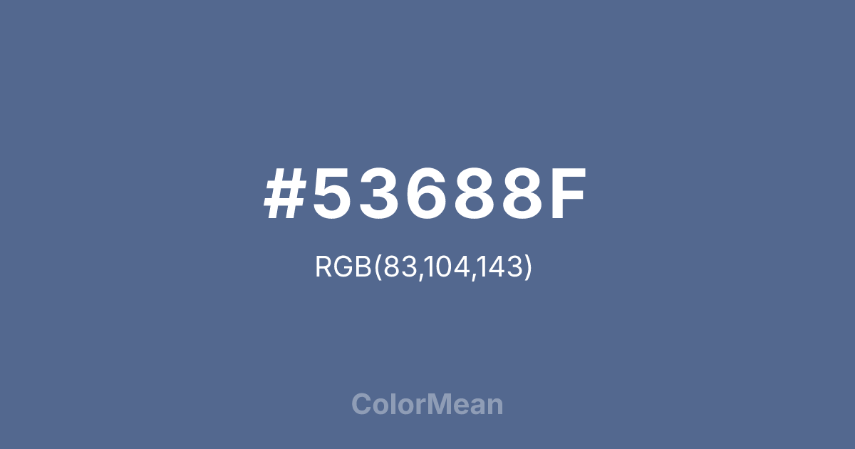 #53688F color swatch