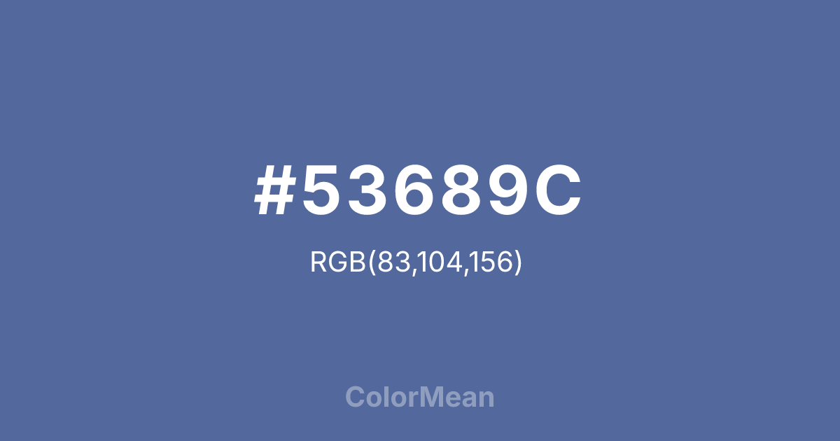 #53689C color swatch