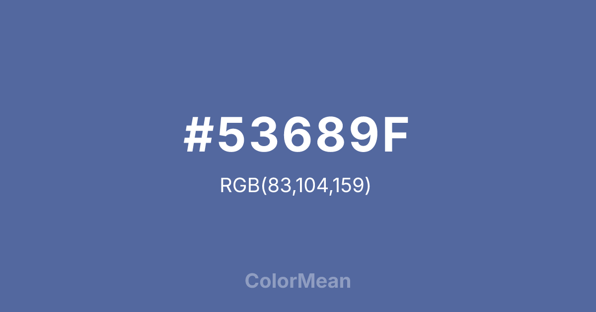#53689F color swatch