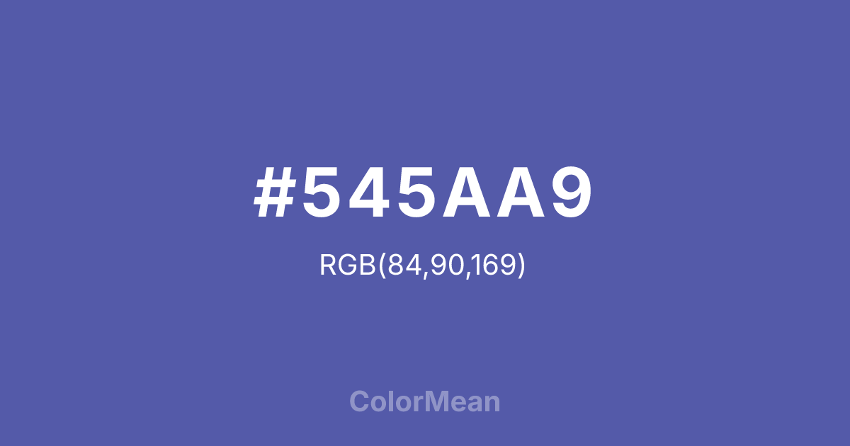#545AA9 color swatch