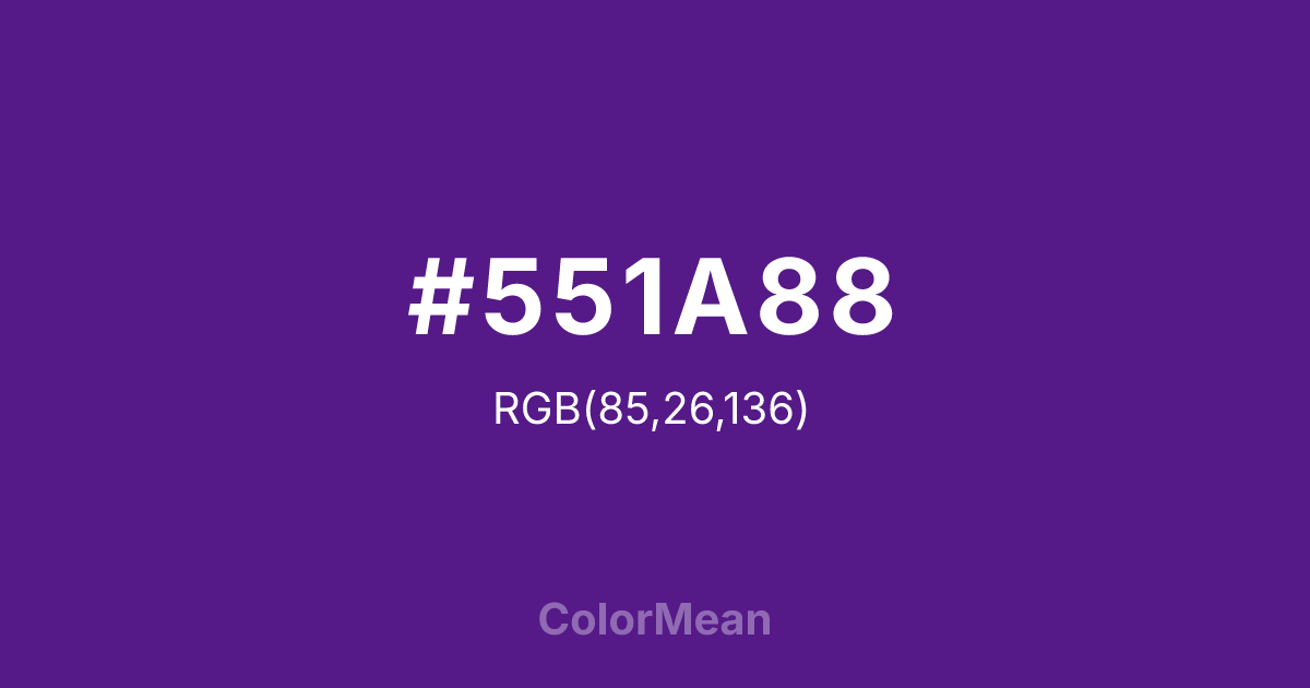 #551A88 color swatch