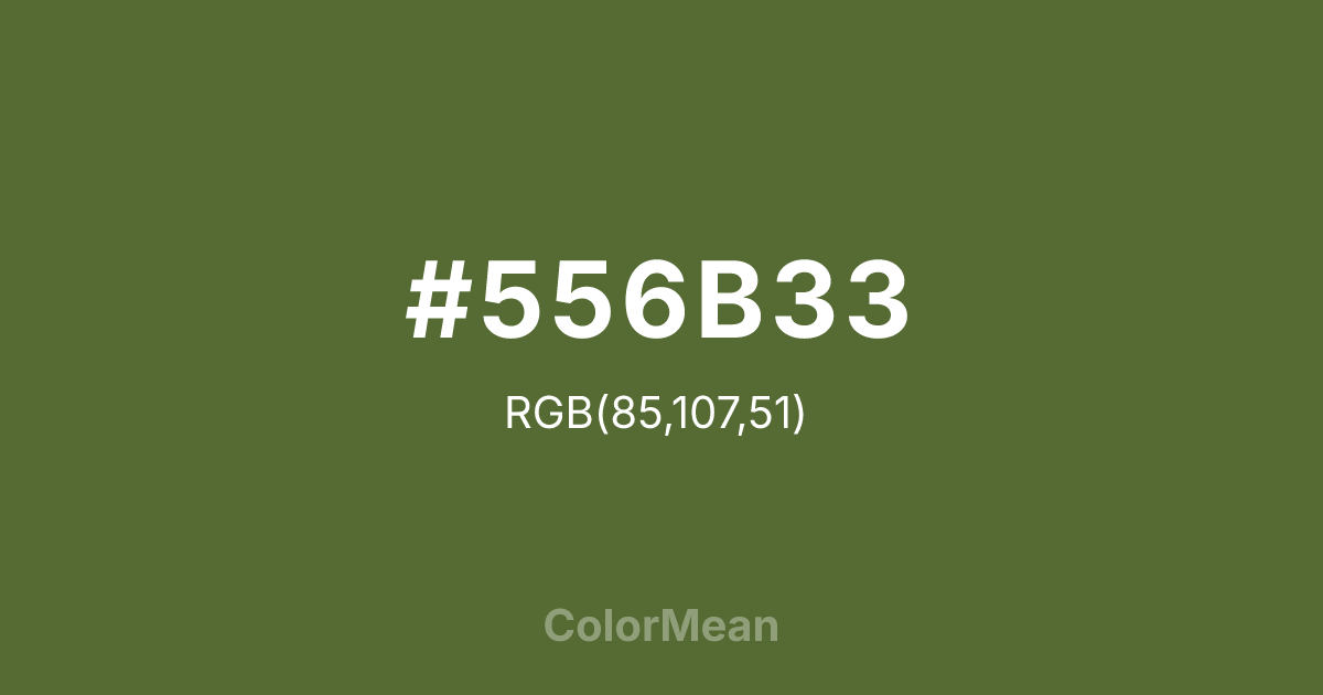 #556B33 color swatch