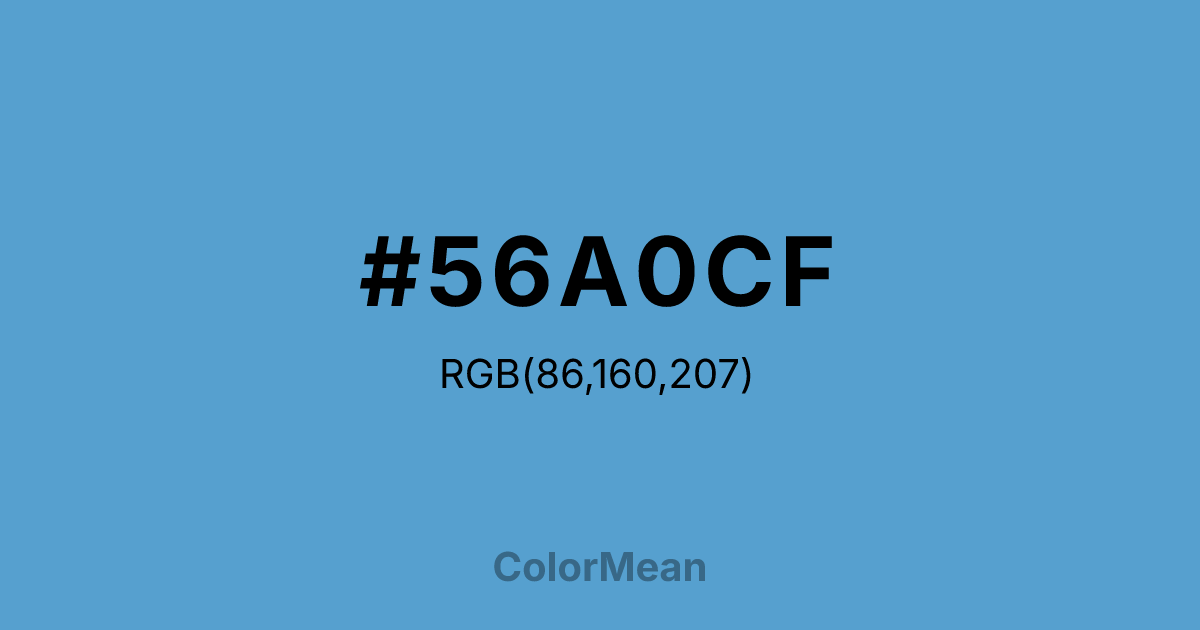 #56A0CF color swatch