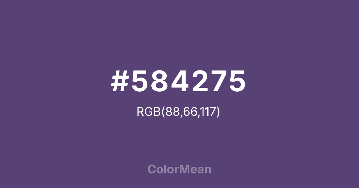 #584275 color swatch