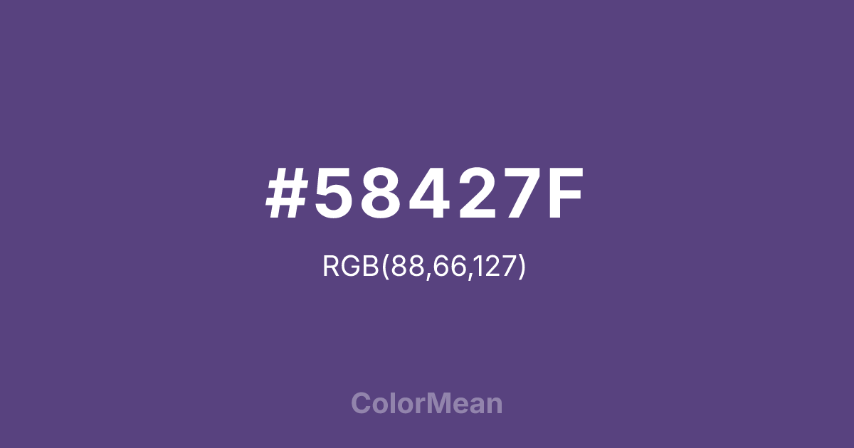 #58427F color swatch