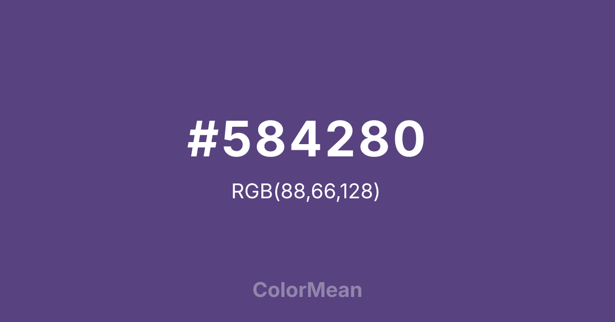 #584280 color swatch