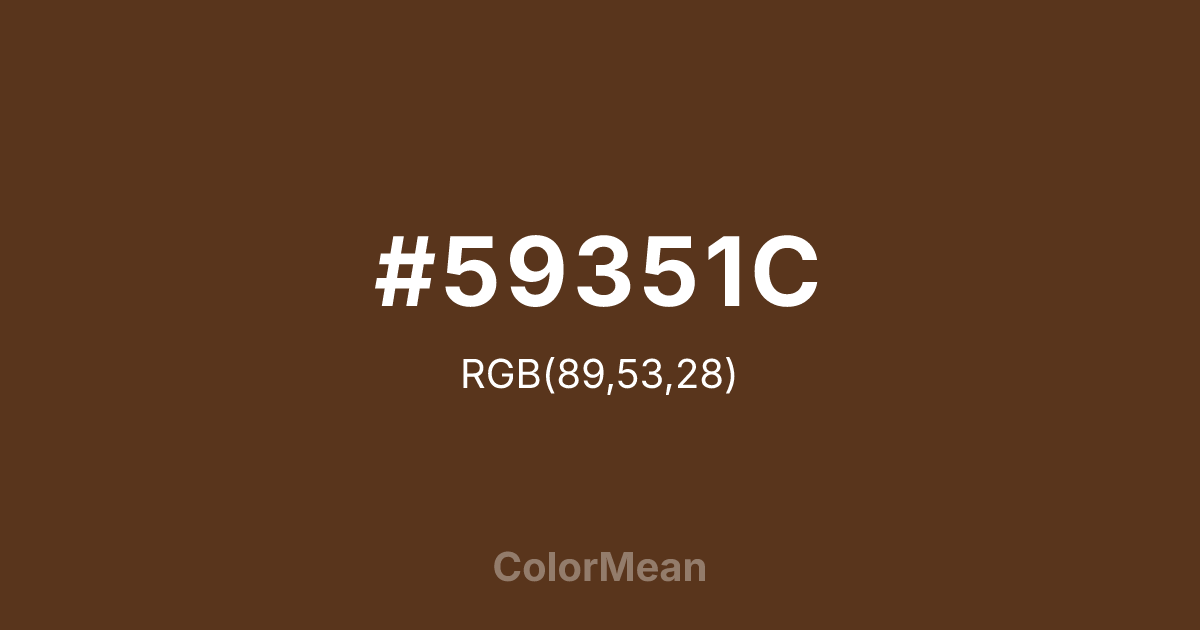 #59351C color swatch