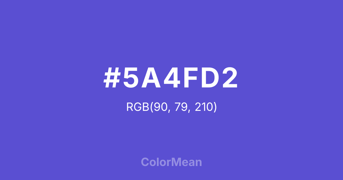 #5A4FD2 color swatch