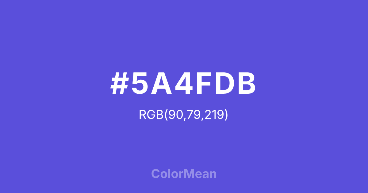 #5A4FDB color swatch