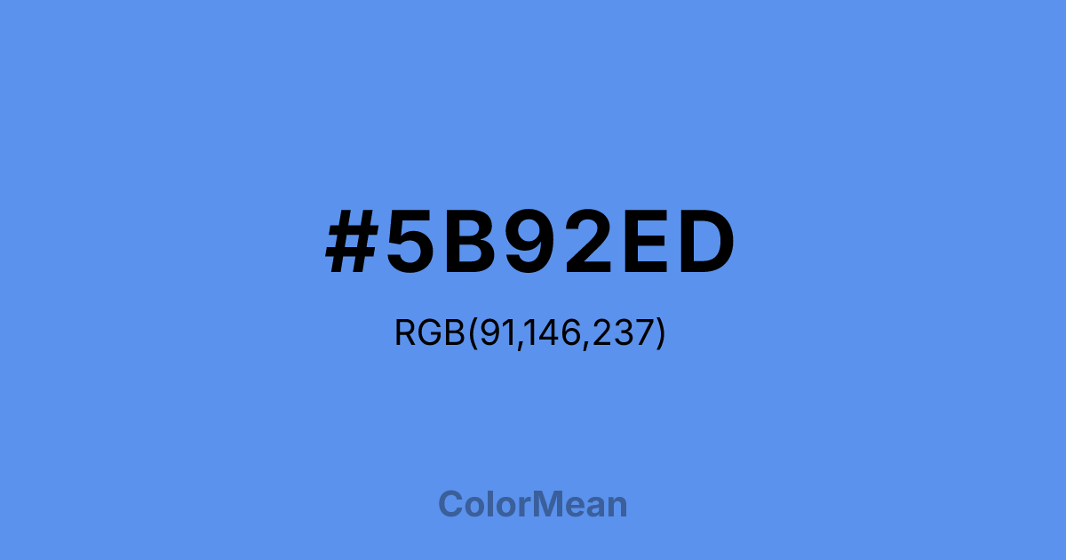 #5B92ED color swatch