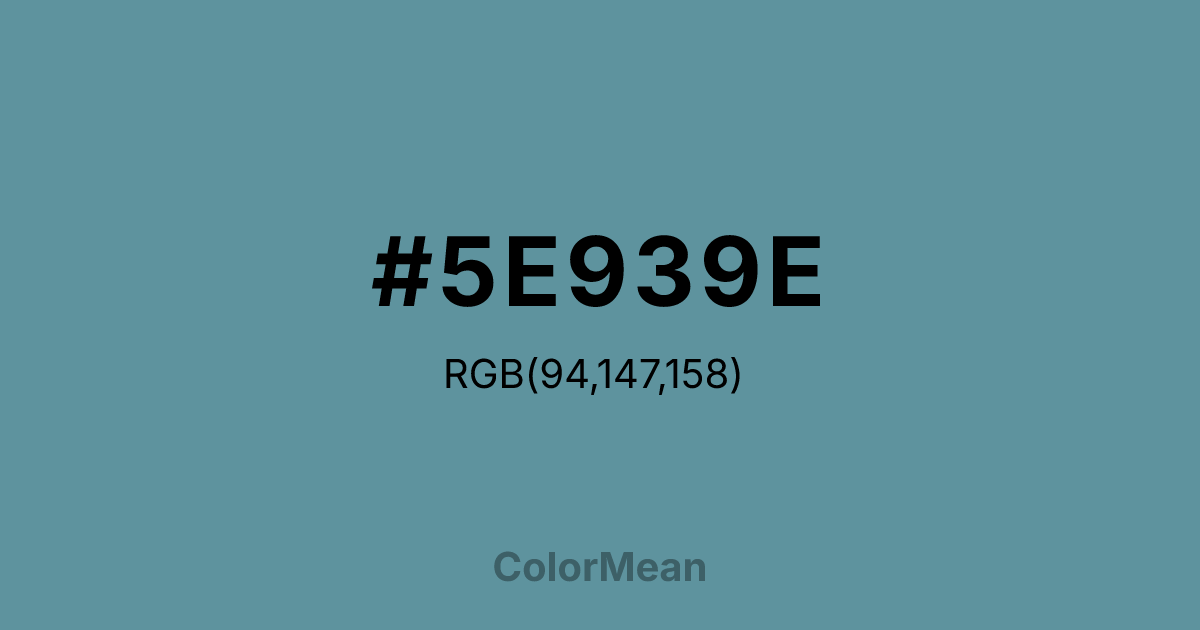 #5E939E color swatch