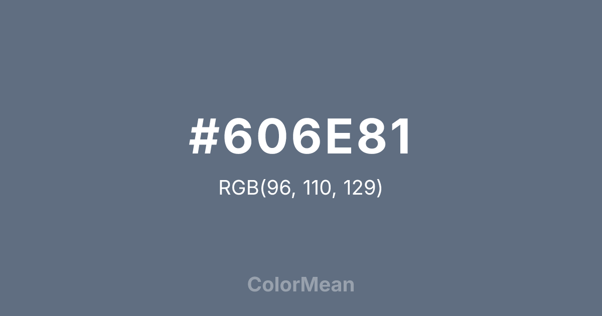 #606E81 color swatch